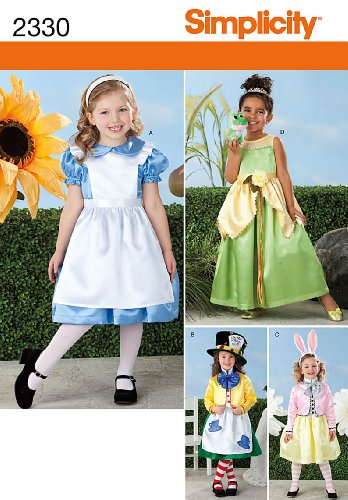 Simplicity Sewing Pattern 2330 Child's Alice in Wonderland Costumes, A (3-4-5-6-7-8)
