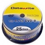 Electronics : Datawrite DVD-R 16x 4.7Gb 25 Cake Box Yellow