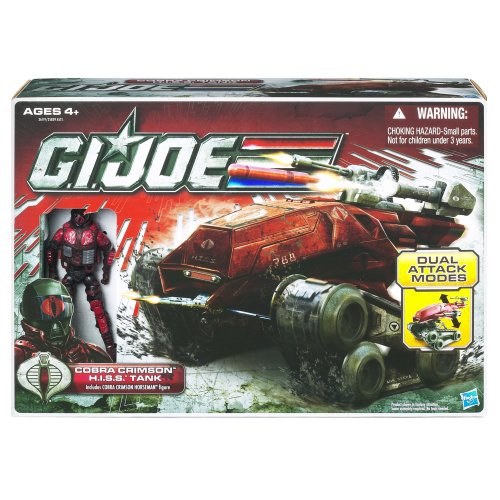  Cobra Crimson H.I.S.S. Tank with Cobra Crimson Horseman Action Figure