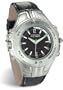 nTren 1690-551 MP3 Data Storage Watch, Black Leather Band and Black Watch Face