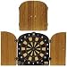 Sporting Goods : Dartronic Electronic Dartboard Cabinet with Walnut Finish