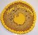 Gourmet Food : Scott's Cakes 1 lb. Chocolate Chip Cookie Cake with Turkey Cookie Golden Yellow Trim