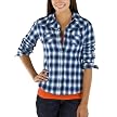 Mossimo Supply Co. Juniors Boyfriend Flannel Top - Blue Plaid