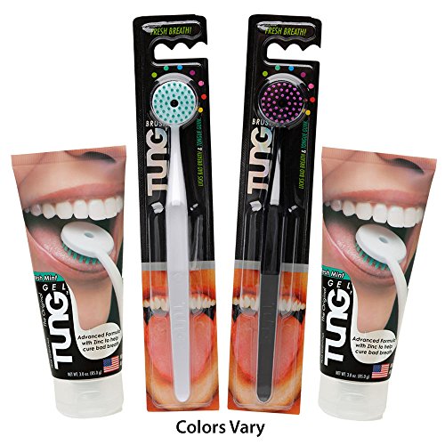 Tung brush & gel - tongue cleaner - partner pack