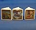 Porcelain China Collectable - Miniature Book Thimbles Set of Three - Boys Adventure