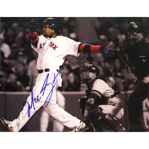 Steiner Sports MLB Manny Ramirez Sepia Tone Home Run vs Yankees Autographed 8-by-10-Inch Photograph