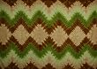 Tie Dye Sarong - Olive/Beige/Brown Zig Zag