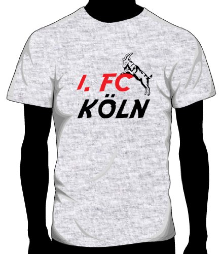 FC Köln Basic Logo Tee, Adult Small - Ash Grey FC Köln Basic Logo Tee, Adult Small - Ash Grey