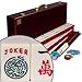 American Mahjong Game Set with Red Wood Case