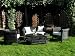 Kitchen & Housewares : Large St.Croix all weather rattan / wicker sofa set inc coffee table cushions Brown