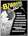8 Wastes of Lean Poster : 22"x28"