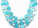 Genuine 58 Inch Long Pearl and Blue Mother of Pearl Necklace