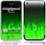 iPhone 3G & 3GS Skin and Screen Protector Kit - Fire Green