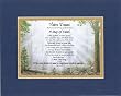Personalized Touching and Heartfelt Poem for Baptism - A Step of Faith Poem on 11 x 14 inches Double Beveled Matting