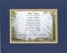 Personalized Touching and Heartfelt Poem for Baptism - A Step of Faith Poem on 11 x 14 inches Double Beveled Matting
