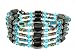 Cloisenne Beads Magnetic Wrap Bracelet/Necklace/Anklet Lariat - Light Blue - 32'' in Length