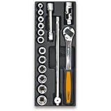 51NPqPy9X5L. SL160  Beta 2424 T102 16 Piece 1/2 Imperial Socket Set in Thermoformed Tray