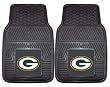 Green Bay Packers Heavy Duty Vinyl Front Seat 2 Piece Car Mat Set
