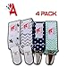 Baby Pacifier Clip Holder 4 Pack by Altomax - Unisex Plastic and Metal High Quality Safe Stylish Design Boys Girls and Easy to Use + Free Bonus eBook Baby Care 101!!