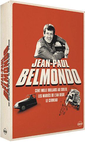 Coffret jean-paul belmondo : cent mille dollars au soleil ; les mariees de l'an 2 ; le cerveau
