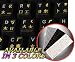 CHINESE-ENGLISH NON-TRANSPARENT KEYBOARD STICKER ON BLACK BACKGROUND