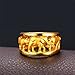18K Gold Plated Engagement Ring Yellow Elephant-caravan Size 6-10