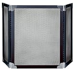 Outdoor Living : UniFlame 3 Fold Square Black Screen W/ Brushed Nickel Corners