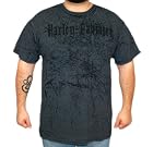 Harley-Davidson Mens Worn Text Black Short Sleeve T-Shirt (Medium)