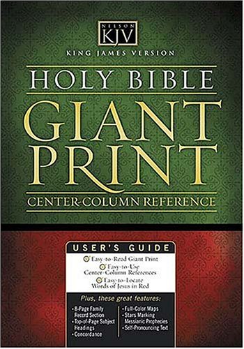 KJV Classic Giant Print Center-Column Reference Bible under Large Print in The Books Store