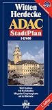 ADAC Stadtpl�ne, Witten, Herdecke: Mit Citypl�nen. Mit Rad- und Wanderwegen. Mit Postleitzahlen. Mit gro�er Umgebungskarte auf der R�ckseite