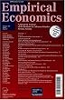 Empirical Economics [Jahresabo]