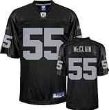Rolando McClain Youth Jersey: Reebok Black #55 Oakland Raiders Replica Jersey