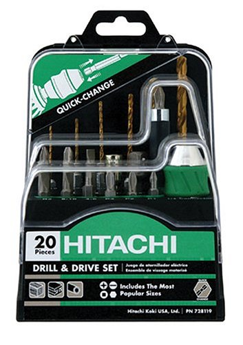 Hitachi 728119 Quick Change 20 Piece Drilling and Driving Set
