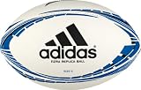 Adidas New Zealand Nzru Replica Rugby Ball (White, Prime Blue,Size 5)