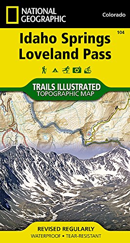 idaho springs loveland pass national geographic trails illustrated map