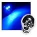 Produkt-Bild: LED-Screwlight mit Totenkopf M6x18, 12V=, blaue LEDs, Paar
