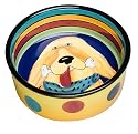 Henriksen Imports Mary Naylor Golden Retriever Dog Dish, Small
