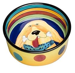 Henriksen Imports Mary Naylor Small Golden Retriever Dog Dish