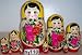 Toys : Russian Traditional 10 pc /9 in Nesting Nested Stacking doll s-110