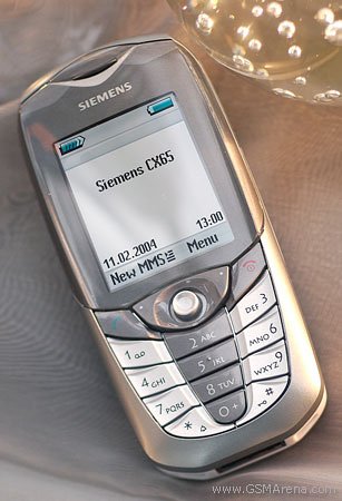 Siemens CX65 - Cellular phone - GSM - bar - cool silver