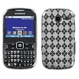 TPU Clear Argyle Silicone Skin Gel Cover Case For Samsung Freeform III R380 ....
