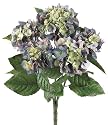 22 Inch Blue and Green Hydrangea Bush - Qty of 6