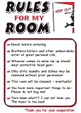 Room Rules - XL Sign (Novlety)