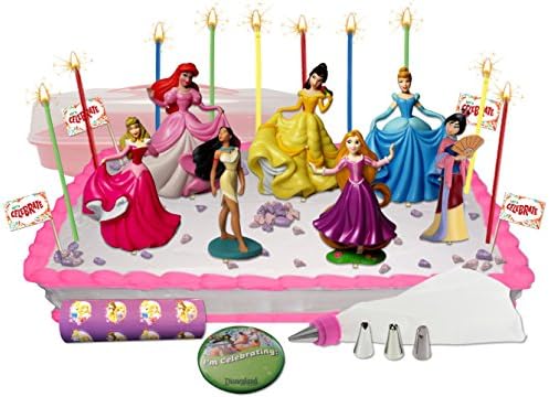 Disney Princess Set 2 Deluxe Cake / Cupcake Topper Decorating Kit
