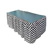 Black and White Checkered Table Skirt