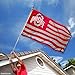 Ohio State Buckeyes Stars and Stripes Nation Flag