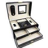 Jewellery box "Grain De Beaut&Atilde;&copy; Xs" dark croc.