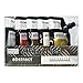 Sennelier Etude Abstract Acrylic Paint, Assorted Metallic Colors, Set of 5