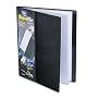 Cardinal SpineVue ShowFile Display Book with Wrap Pocket, 12 Letter-Size Sleeves, Black (51132 )