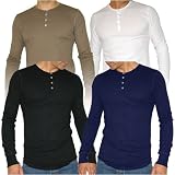 American Apparel Baby Thermal Henley T-Shirt / Tee
